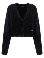 Black 'Flufy Knit' Cardigan 1