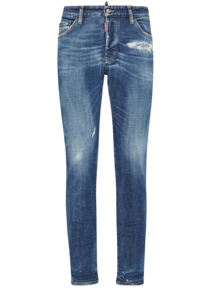 Blue Distressed Jeans 1