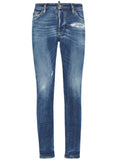Blue Distressed Jeans 1