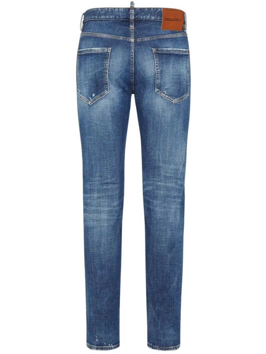 Blue Distressed Jeans 3