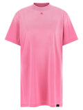 Pink Crew Neck T-Shirt Mini Dress 1