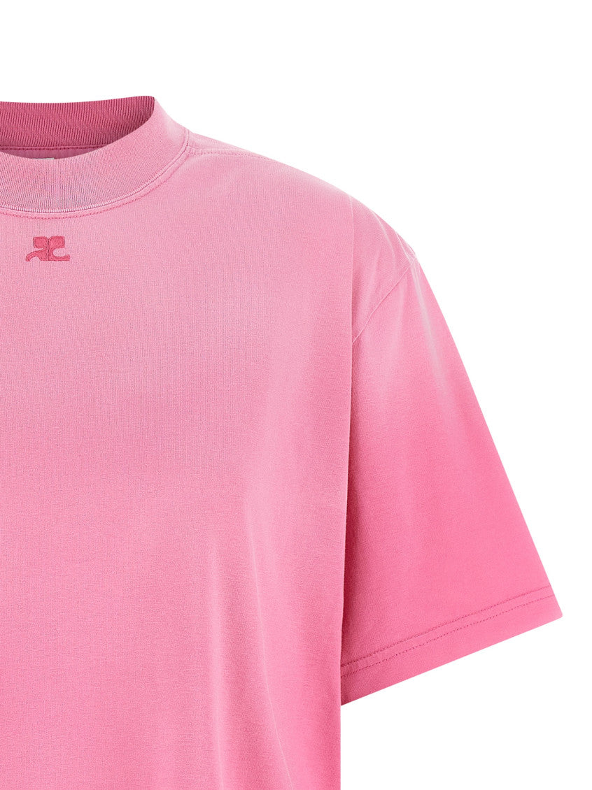 Pink Crew Neck T-Shirt Mini Dress 3