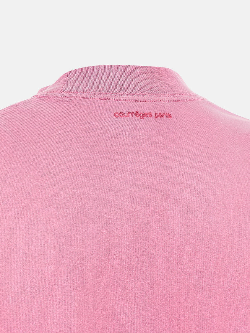 Pink Crew Neck T-Shirt Mini Dress 4