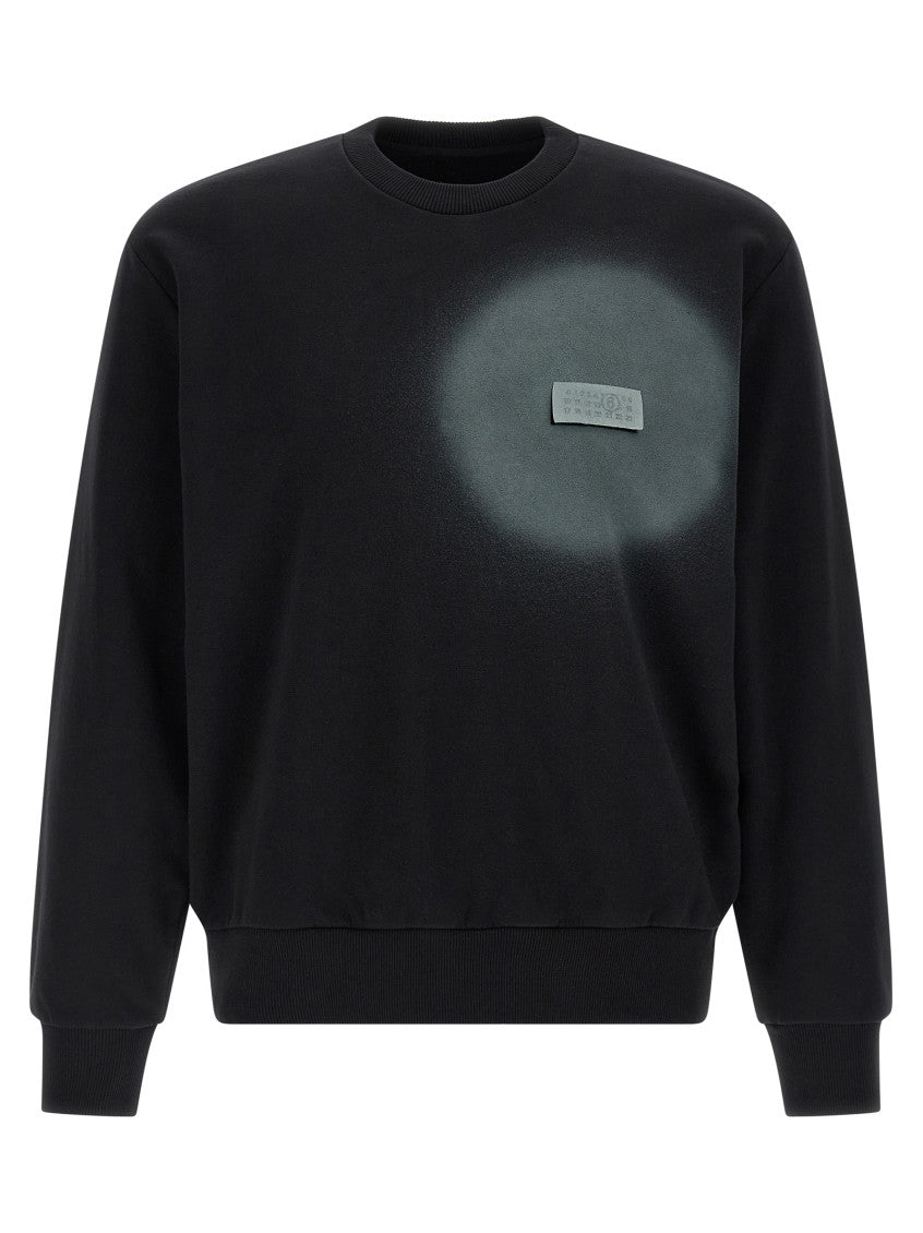 Black 'Numeric Signature MM6' Spray Sweatshirt 1