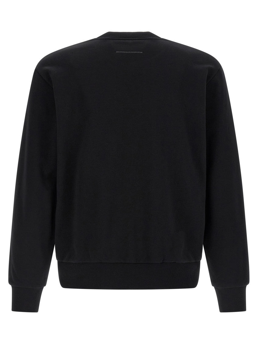 Black 'Numeric Signature MM6' Spray Sweatshirt 2