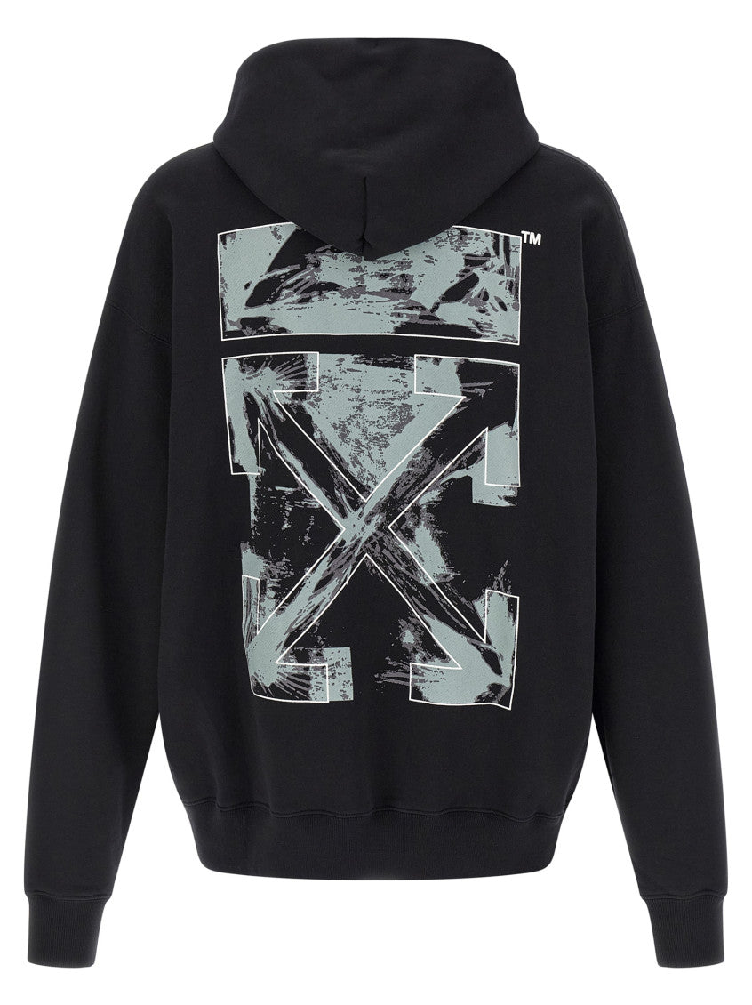 Black 'Paint Arrow Skate' Hoodie 2