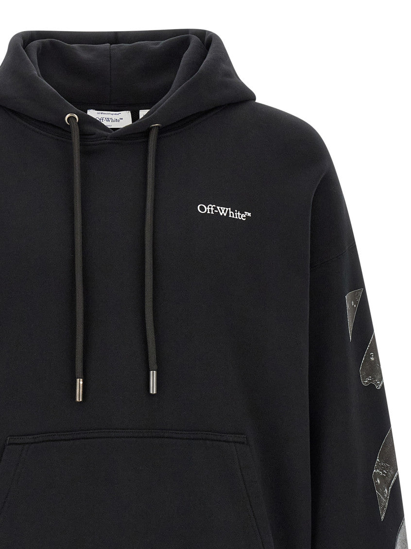 Black 'Metal Arrow Skate' Hoodie 3