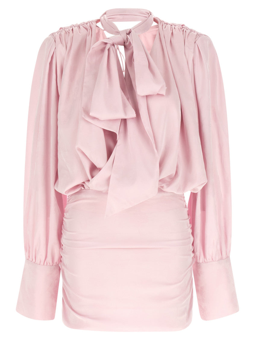 Pink Full Sleeves Mini Dress 1