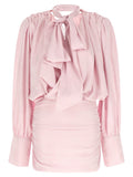 Pink Full Sleeves Mini Dress 1