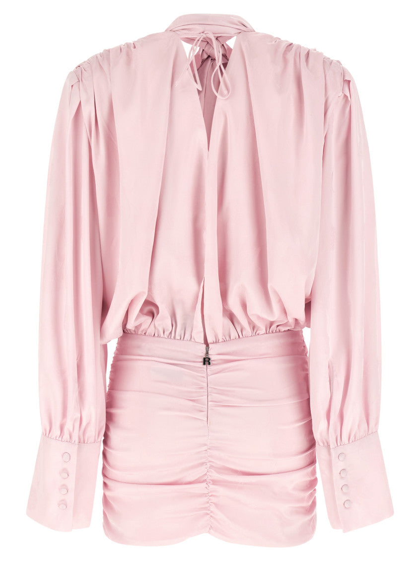 Pink Full Sleeves Mini Dress 2