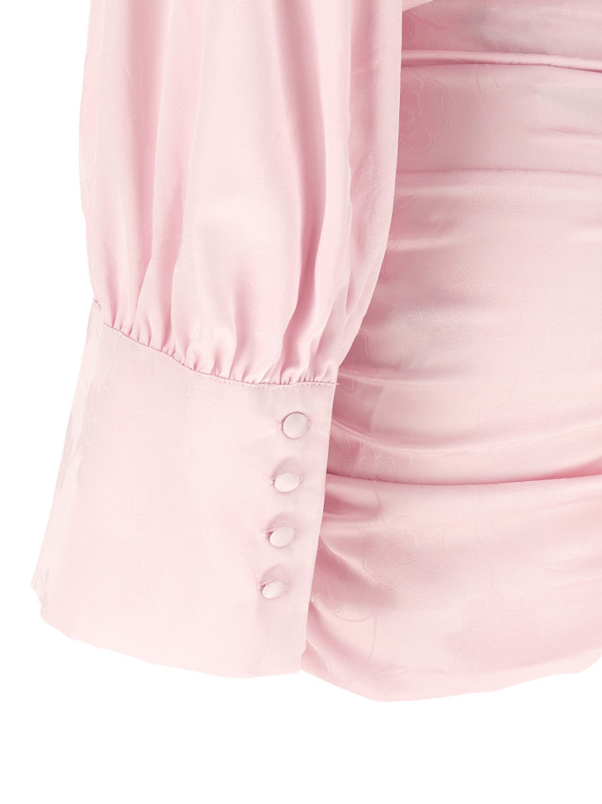Pink Full Sleeves Mini Dress 4