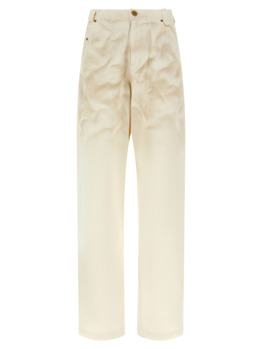 Beige Denim Jeans 1