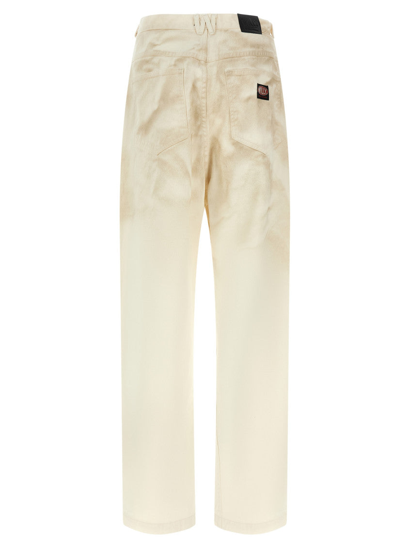 Beige Denim Jeans 2
