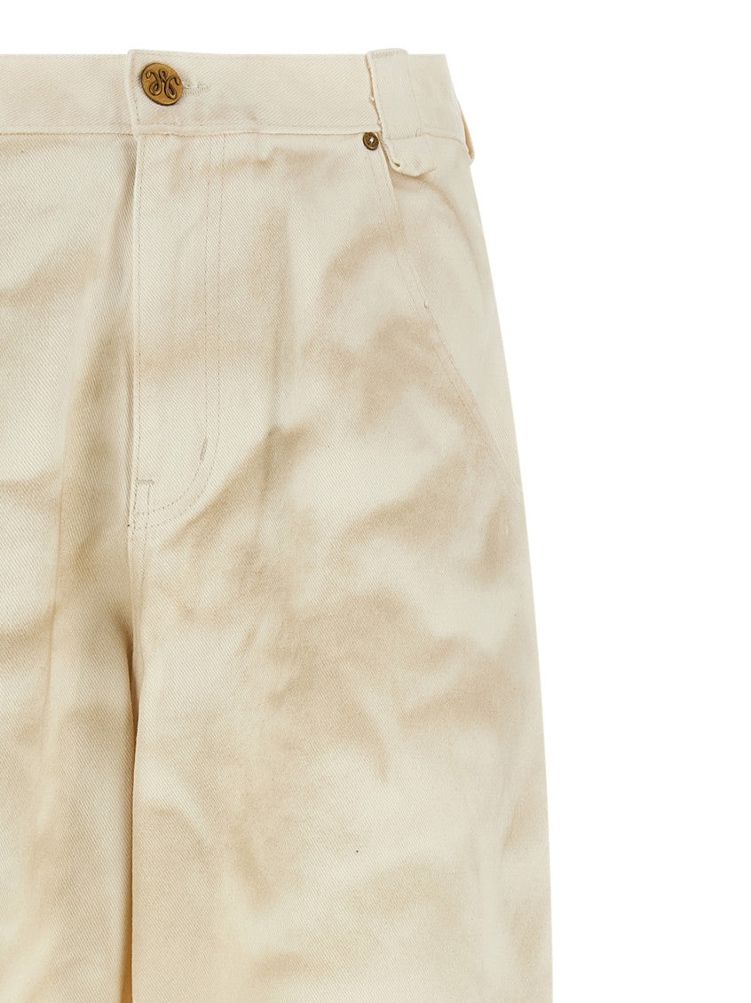 Beige Denim Jeans 3