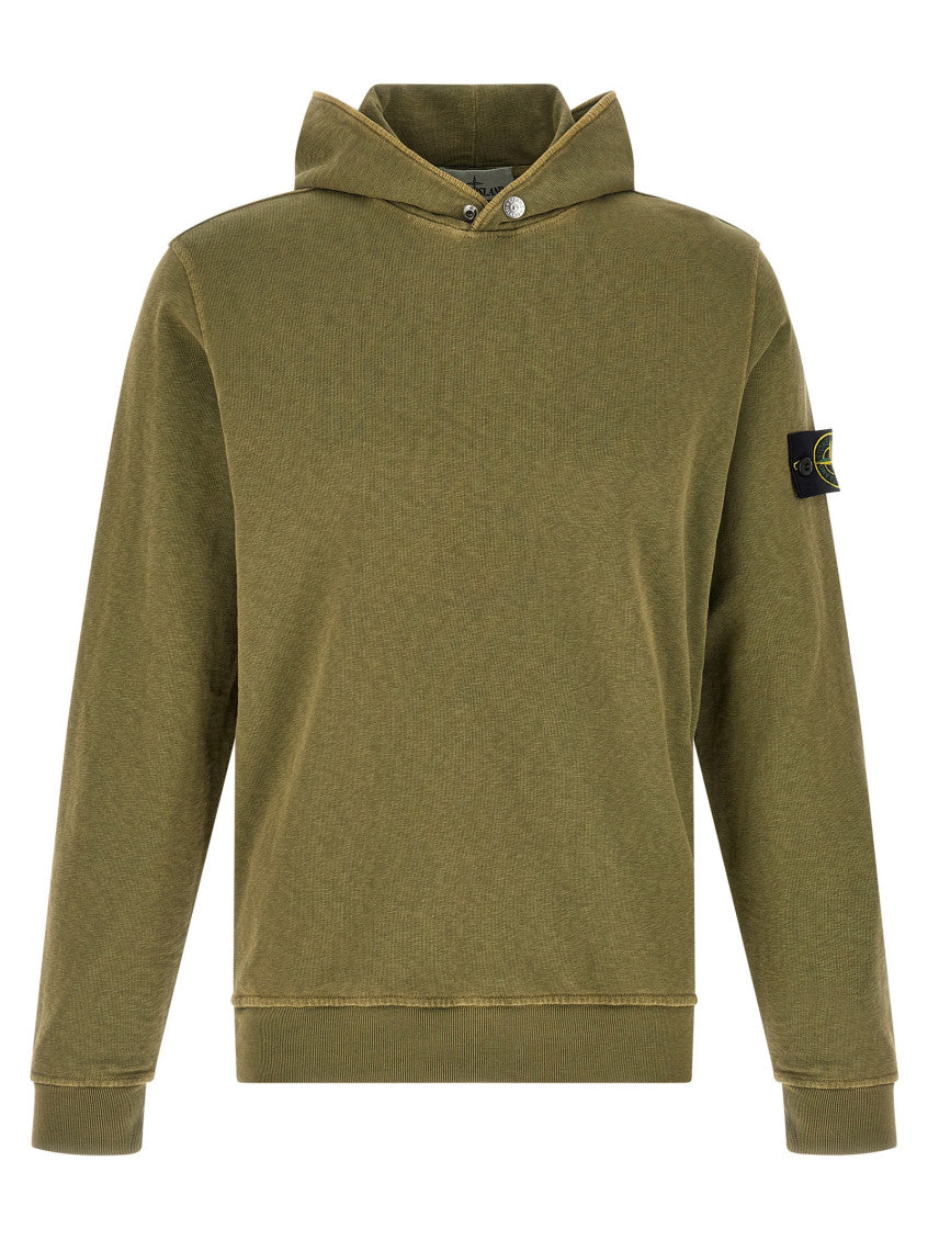 Green 'Logo Badge' Hoodie 1