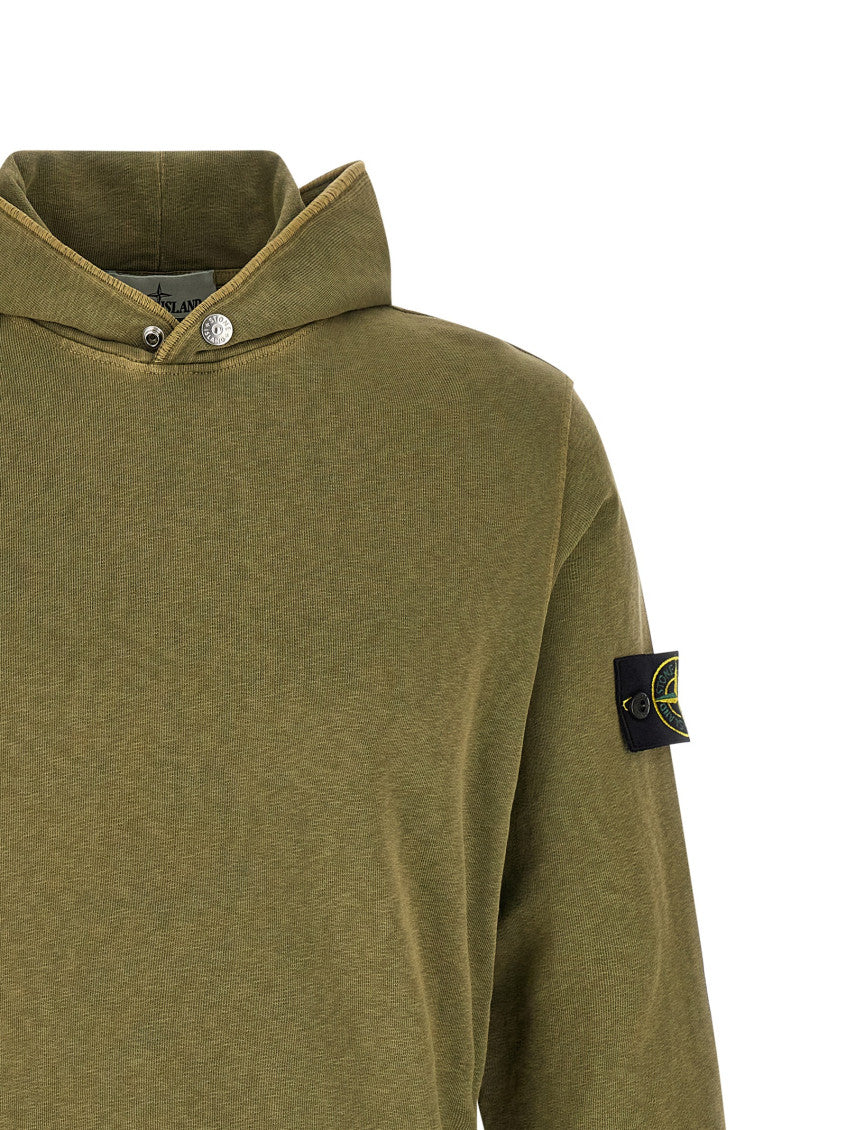 Green 'Logo Badge' Hoodie 3