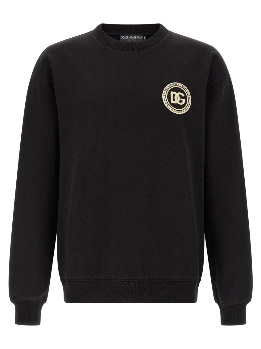Black 'DG' Patch Sweatshirt 1