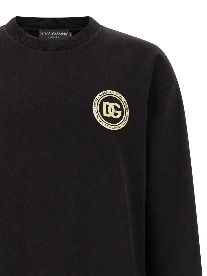 Black 'DG' Patch Sweatshirt 3