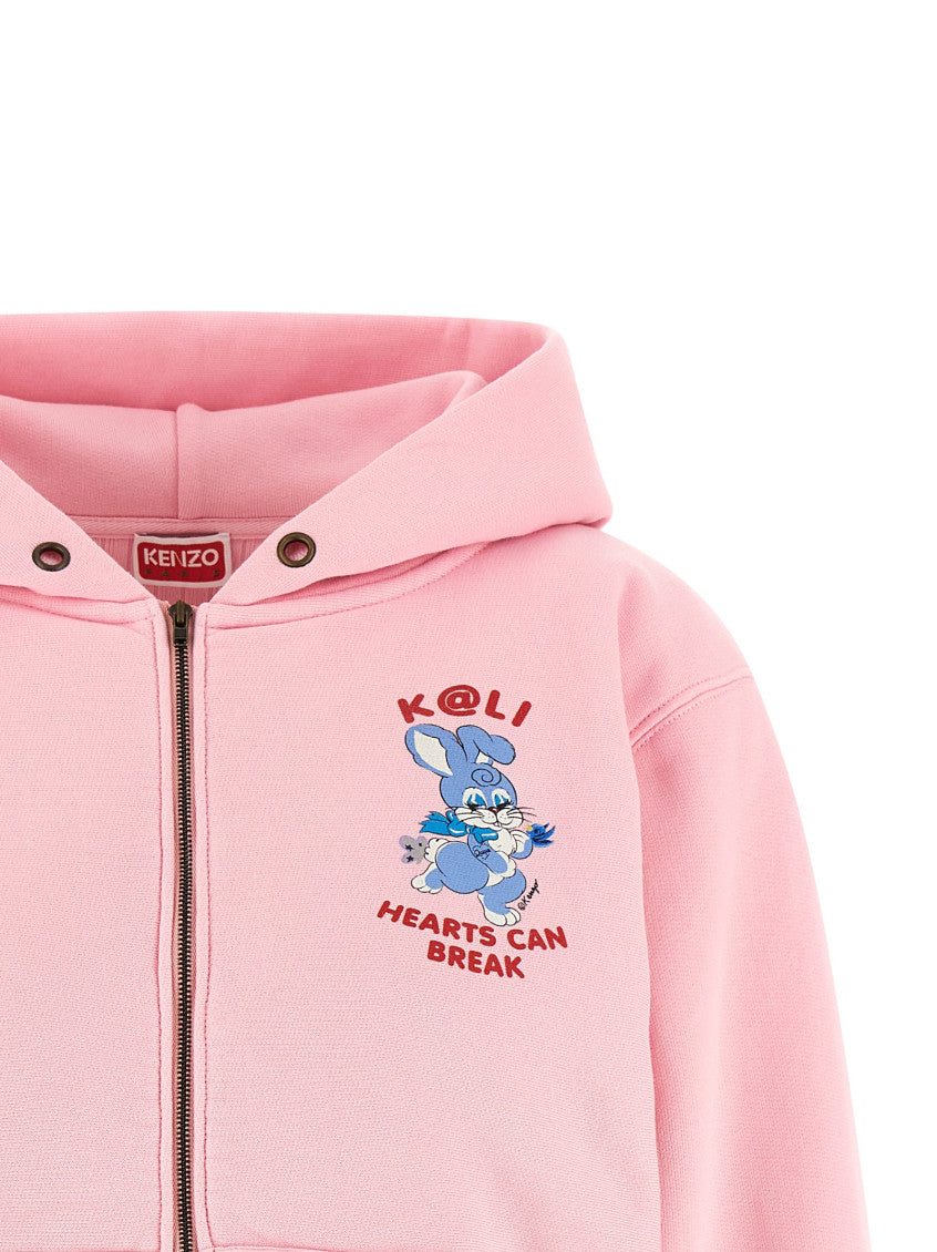 Pink 'Cartoon' Hoodie 3
