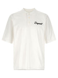 White Embroidery Logo Polo 1