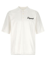 White Embroidery Logo Polo 1