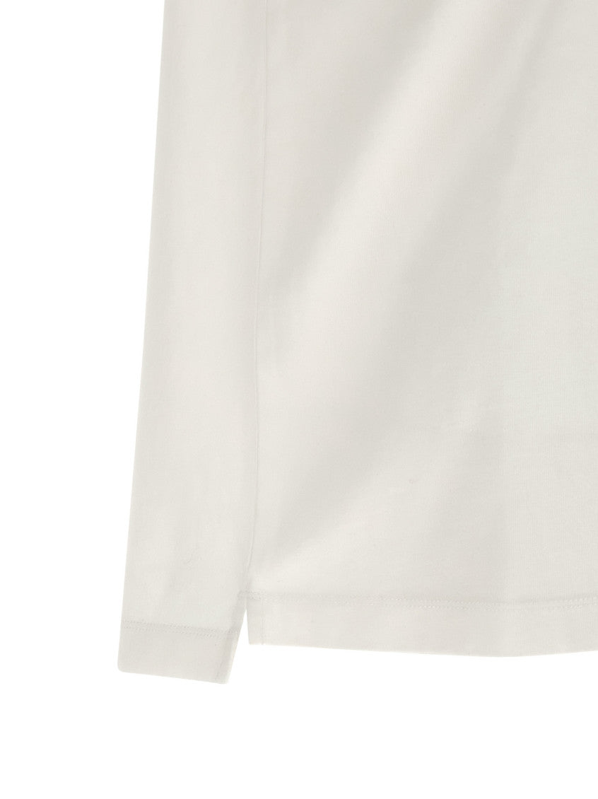 White Embroidery Logo Polo 4