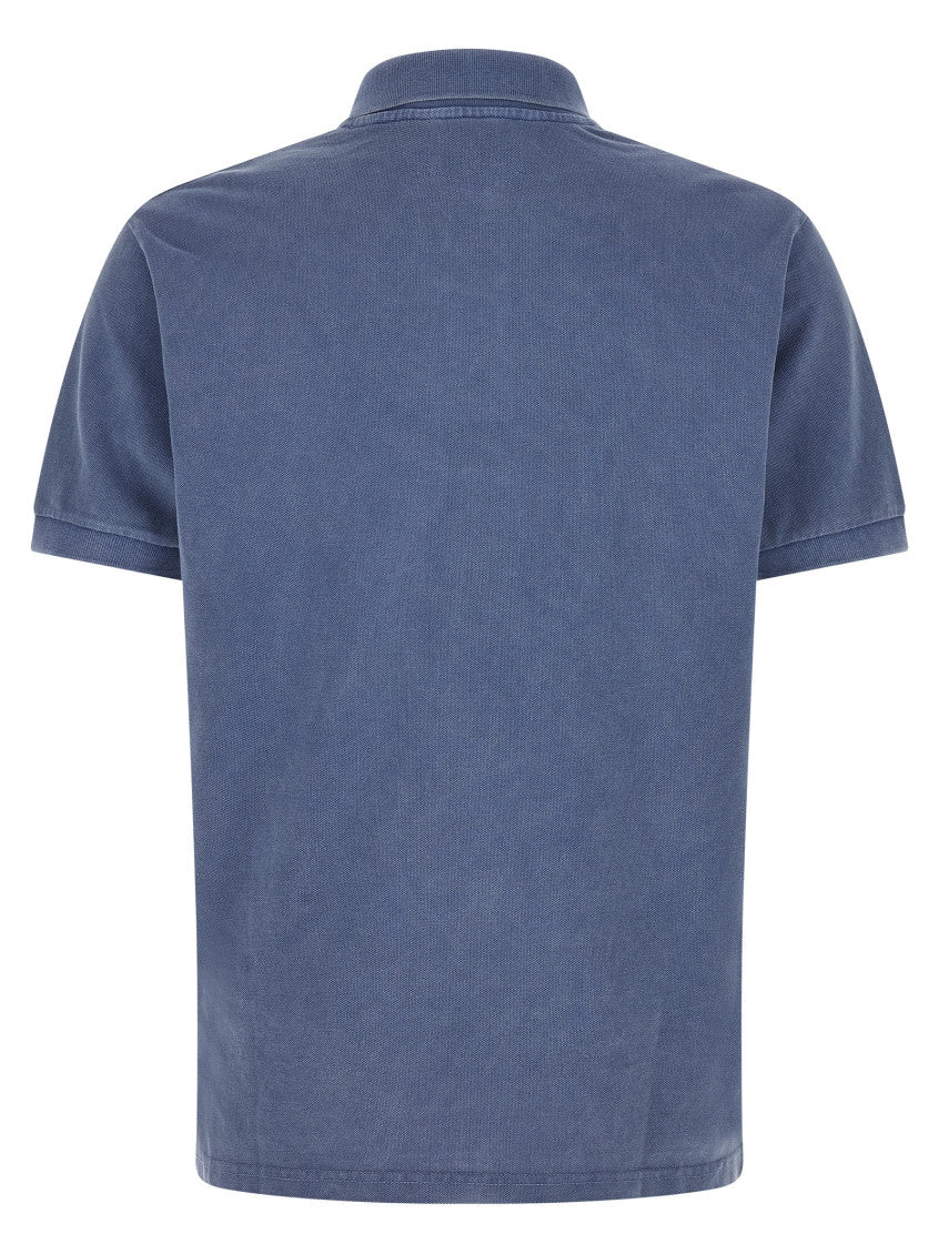 Blue Embroidered Logo Polo 2