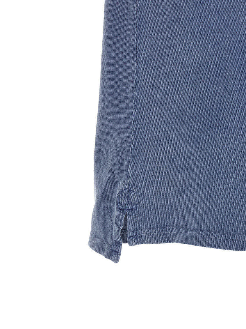 Blue Embroidered Logo Polo 4