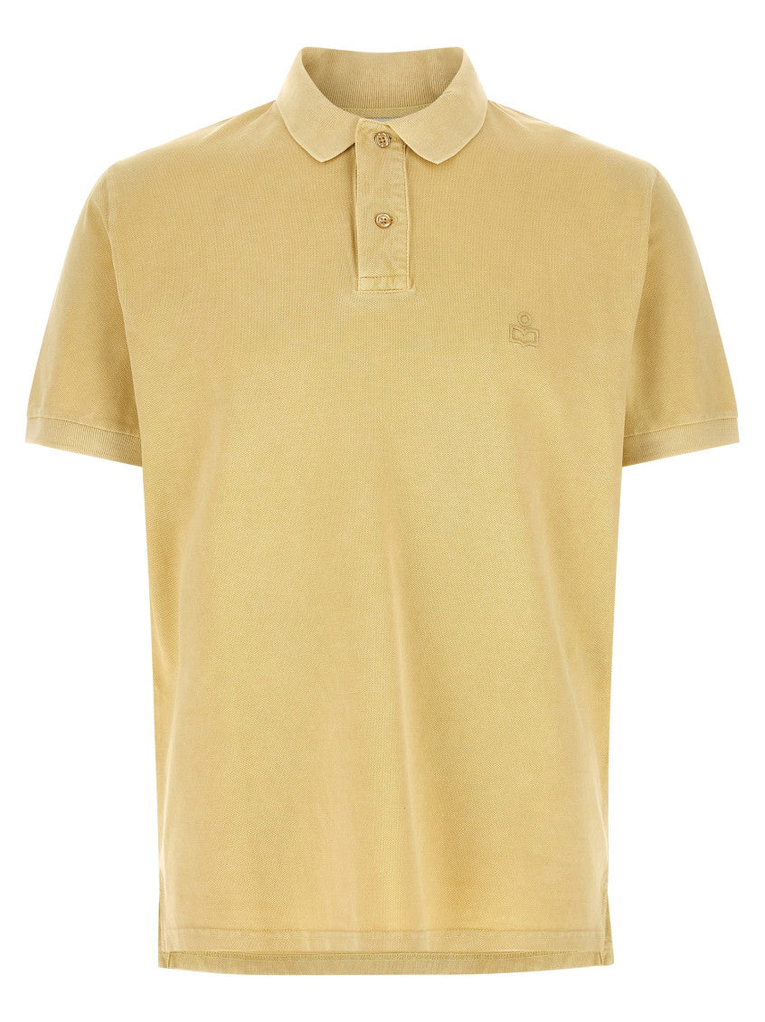 Yellow Embroidered Logo Polo 1
