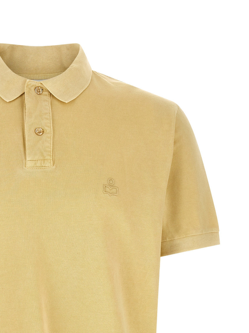 Yellow Embroidered Logo Polo 3