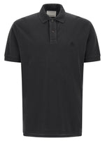 Black Embroidered Logo Polo 1