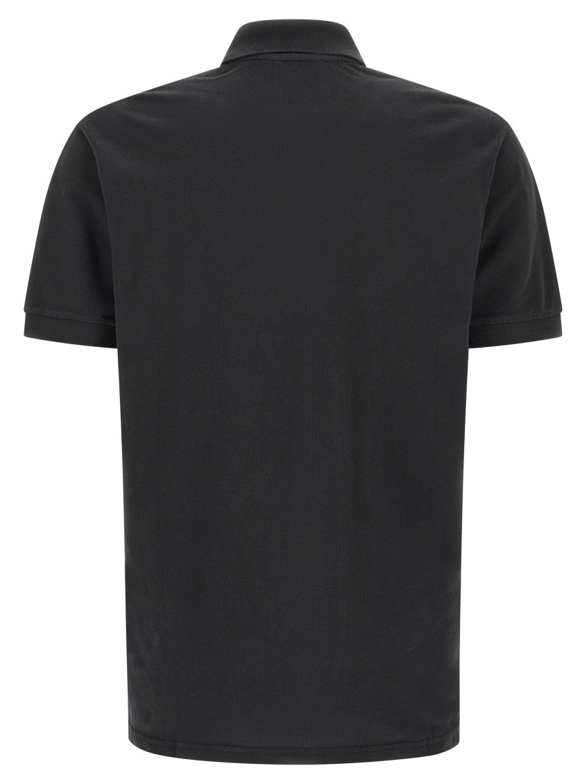 Black Embroidered Logo Polo 2