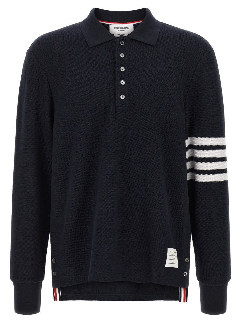 Navy Blue  4 Bar Stripe Polo 1