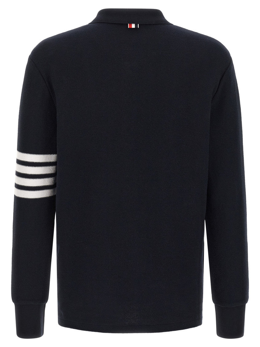 Navy Blue  4 Bar Stripe Polo 2