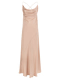 Pink Square Neck Sleeveless Maxi Dress 1