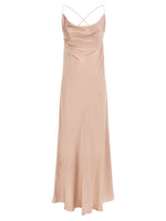 Pink Square Neck Sleeveless Maxi Dress 1