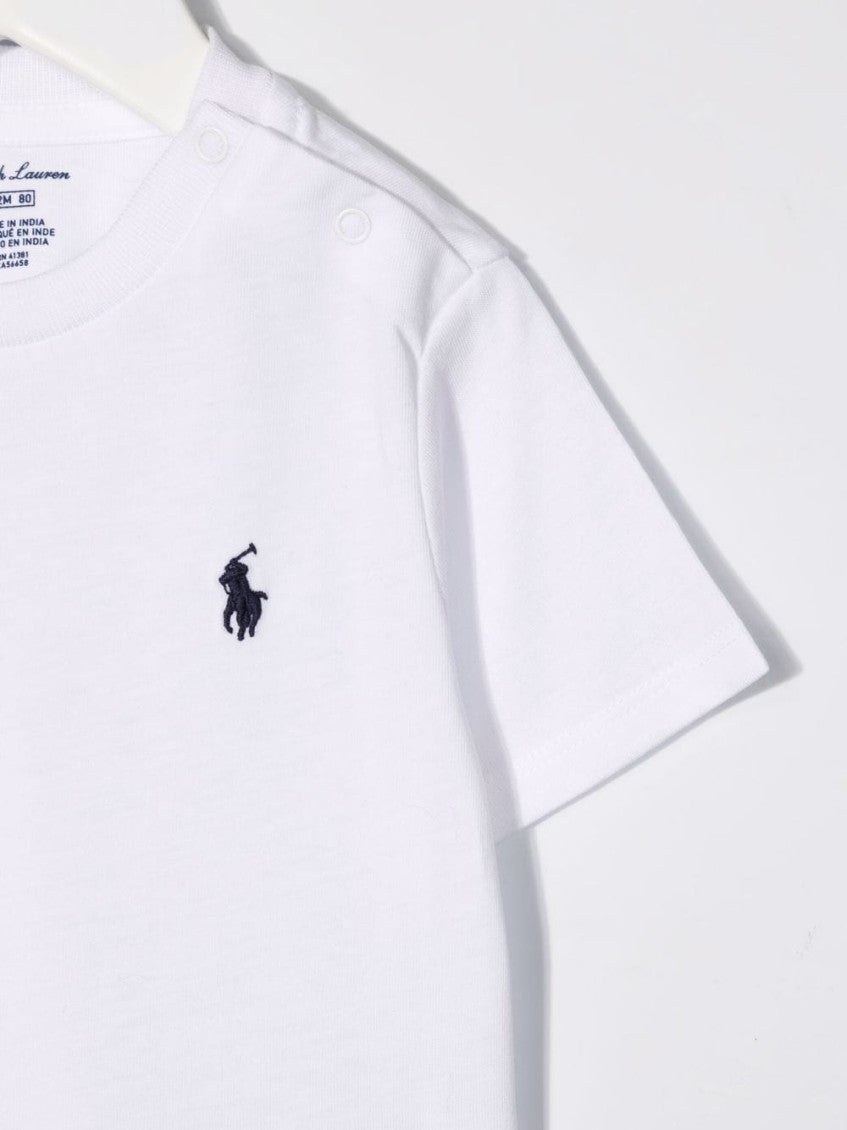 Baby Boys White Polo Pony Logo T-shirt 2