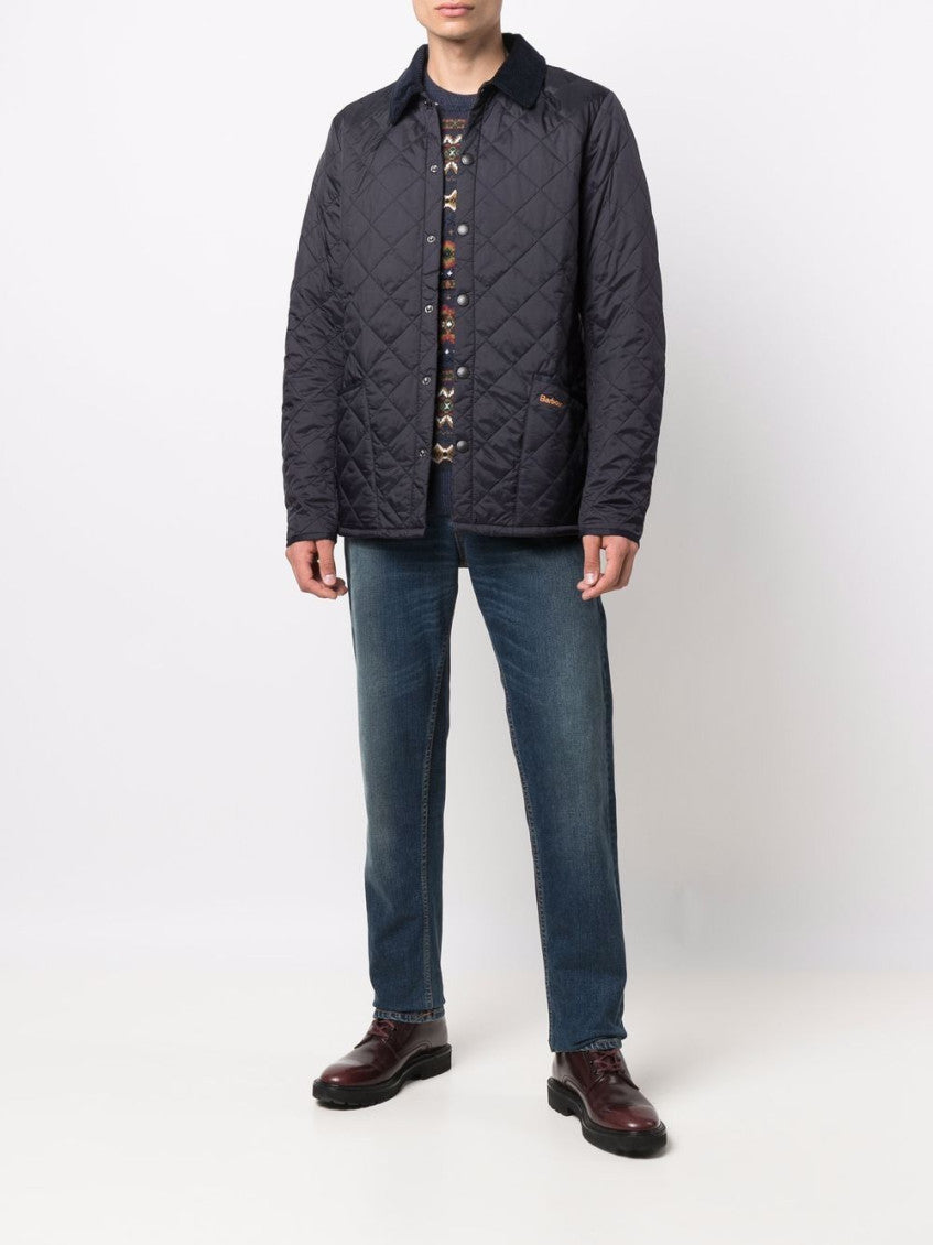Navy Blue Liddesdale Quilted Jacket 5