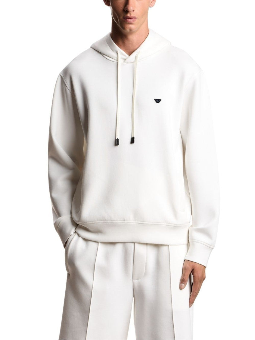 White Cotton Logo Sweatshirt 2