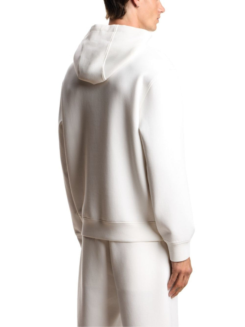 White Cotton Logo Sweatshirt 4