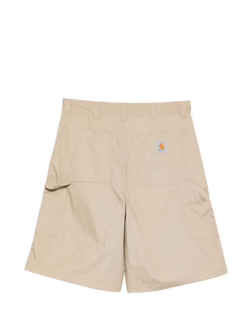 Beige Cotton Shorts 2