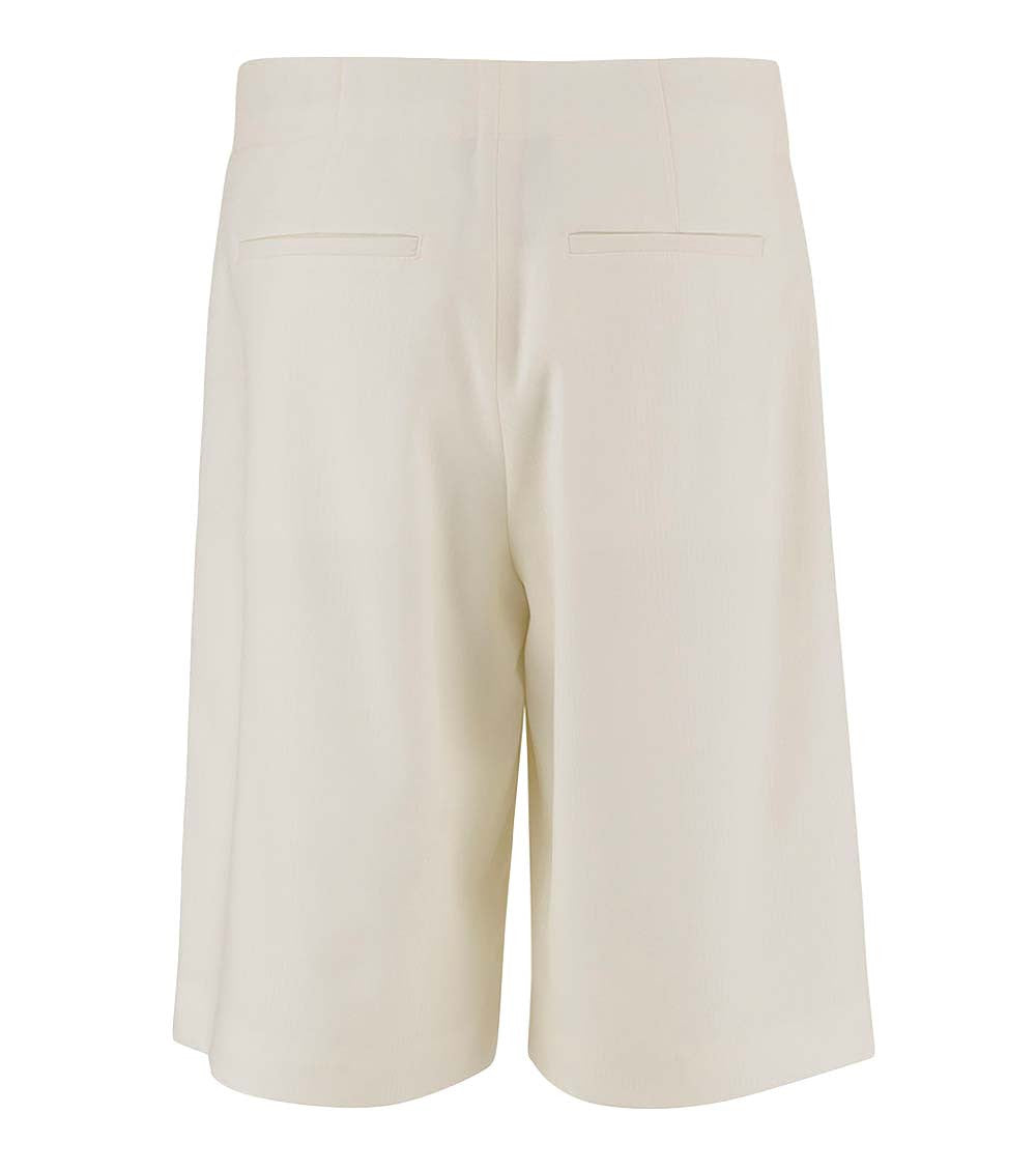 Beige Solid Shorts 2