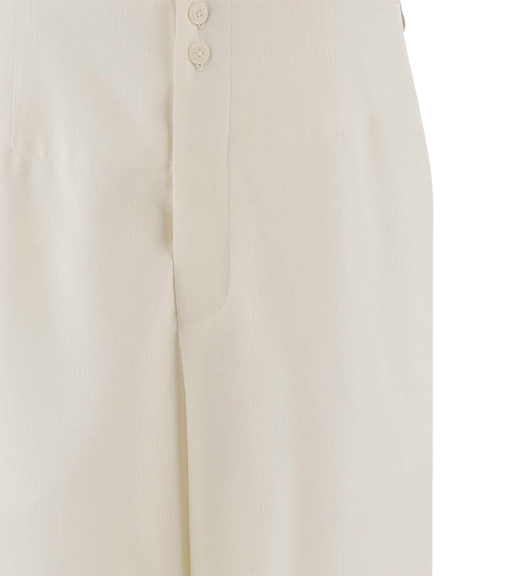 Beige Solid Shorts 3