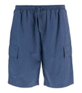 Dark Blue Cotton Blend Shorts 1