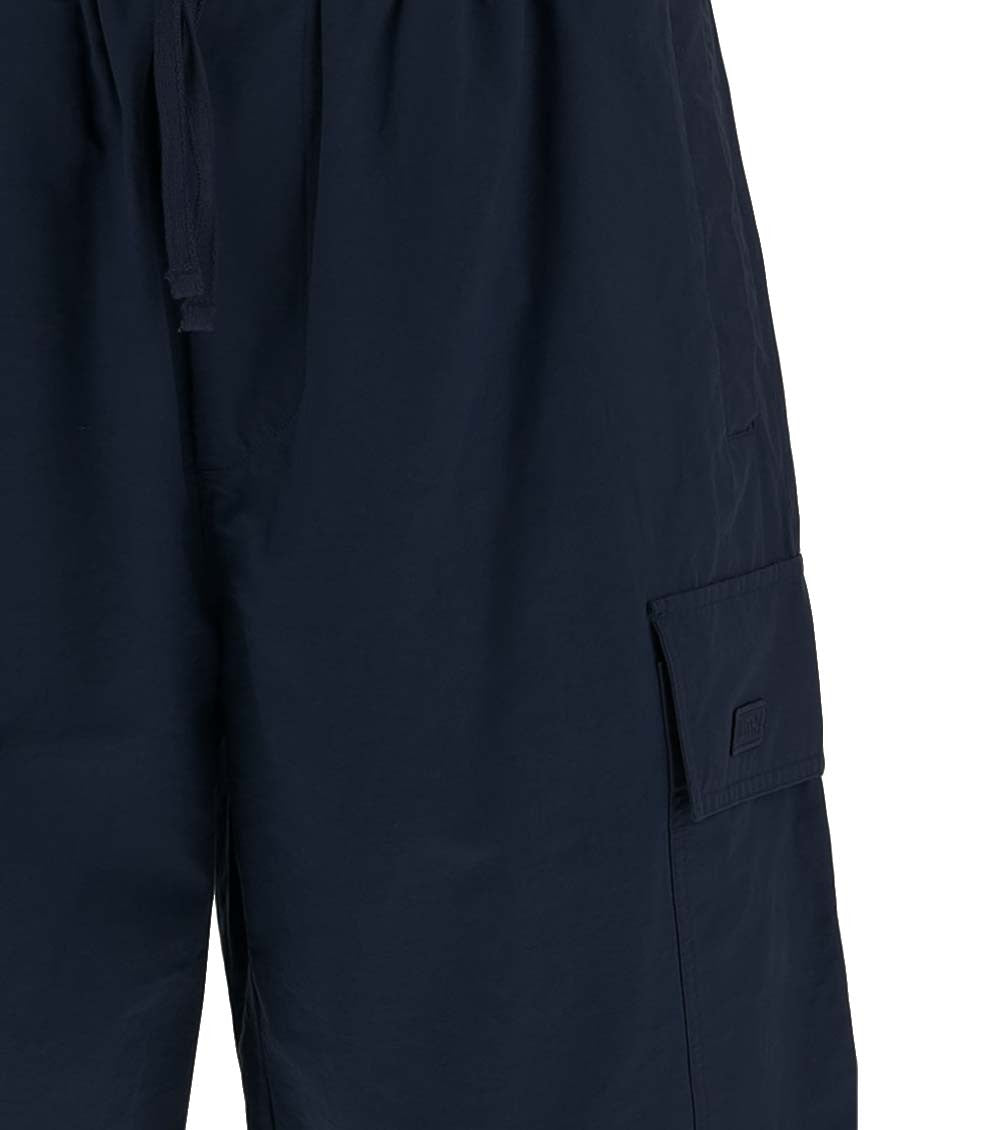 Dark Blue Cotton Blend Shorts 3