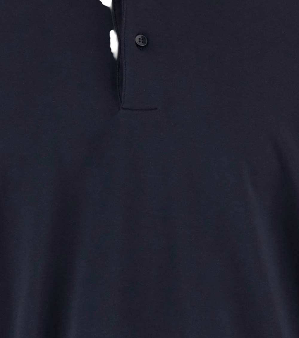 Navy Blue Cotton Polo 3