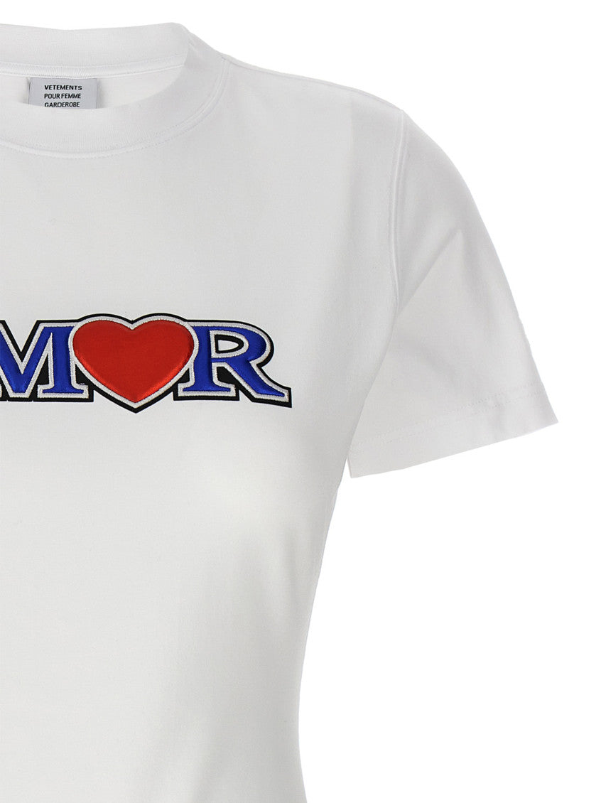 White 'Amor' t-shirt 3