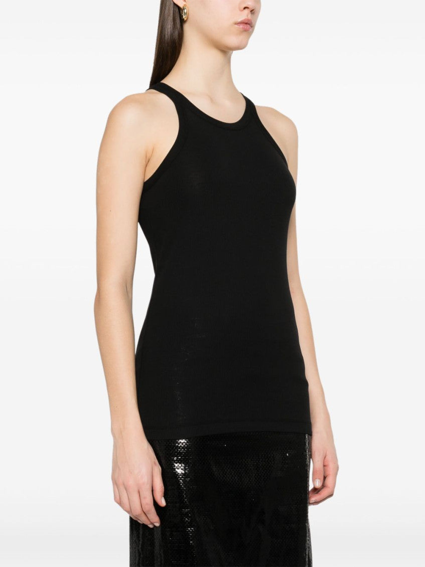Black Cotton Sleeveless Top 2