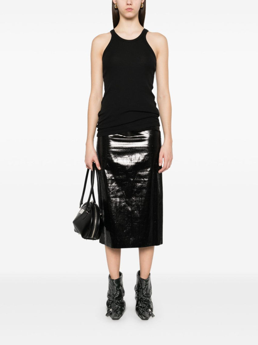 Black Cotton Sleeveless Top 5