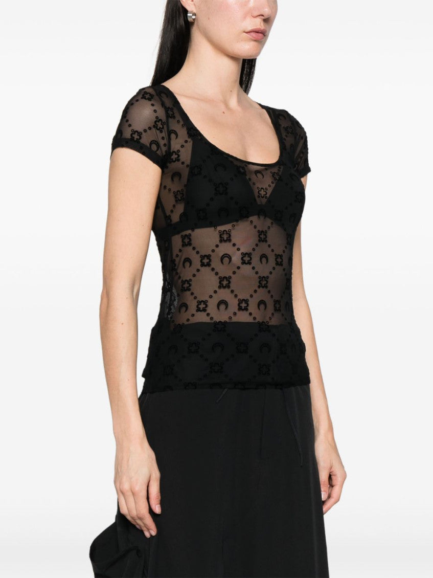Black Mesh Top 3